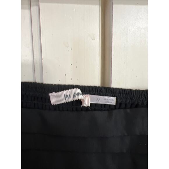 NWT Francesca’s Mi Ami size medium black cropped blouse top shirt - Picture 3 of 4